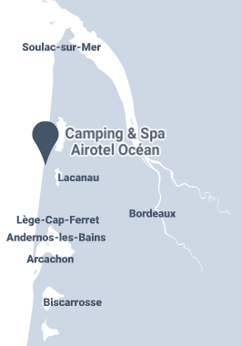 Campsite Airotel Océan en Gironde à Lacanau